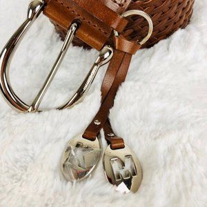 Michael Kors Leather Braided Belt